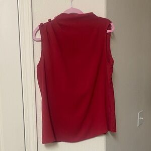 SHEIN Elegant Red Sleeveless Top